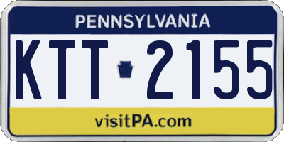 PA license plate KTT2155