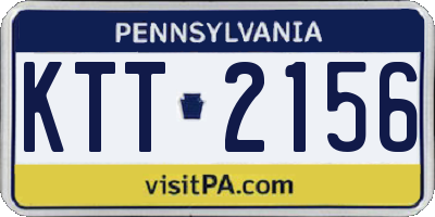 PA license plate KTT2156