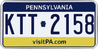 PA license plate KTT2158
