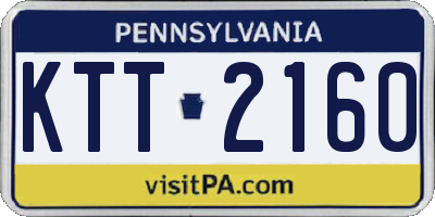 PA license plate KTT2160