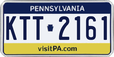 PA license plate KTT2161