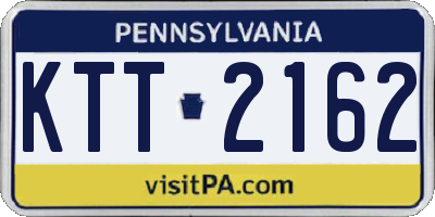 PA license plate KTT2162