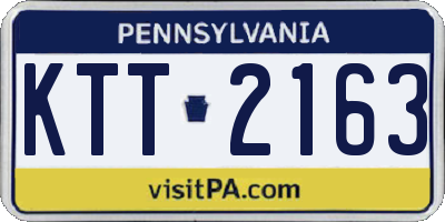 PA license plate KTT2163