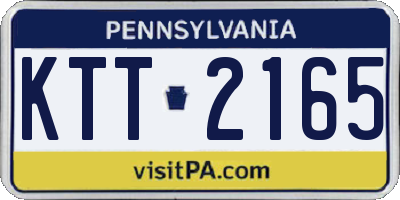 PA license plate KTT2165