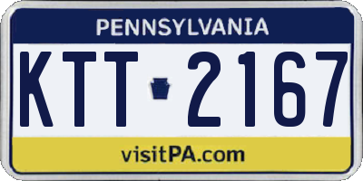 PA license plate KTT2167
