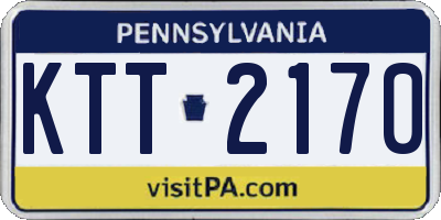 PA license plate KTT2170