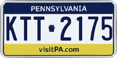 PA license plate KTT2175