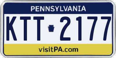 PA license plate KTT2177