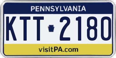 PA license plate KTT2180
