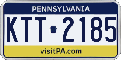 PA license plate KTT2185
