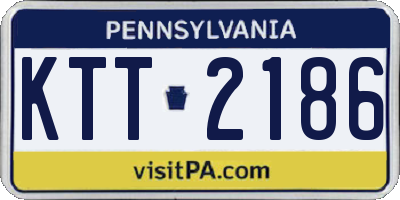PA license plate KTT2186