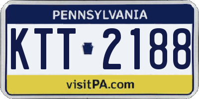 PA license plate KTT2188