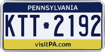 PA license plate KTT2192