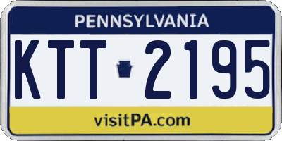 PA license plate KTT2195