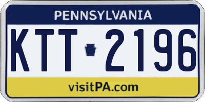 PA license plate KTT2196