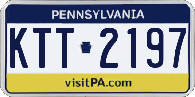 PA license plate KTT2197