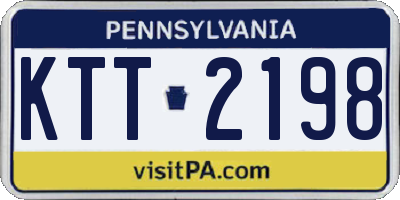 PA license plate KTT2198