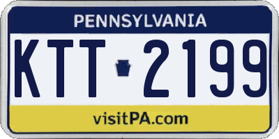 PA license plate KTT2199