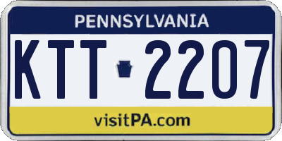 PA license plate KTT2207