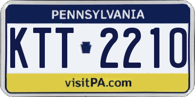PA license plate KTT2210