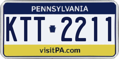 PA license plate KTT2211