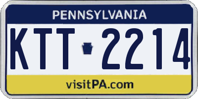 PA license plate KTT2214