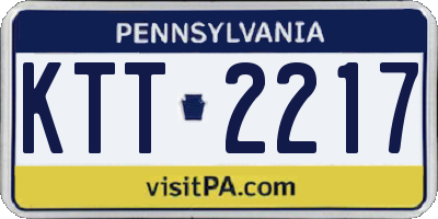 PA license plate KTT2217