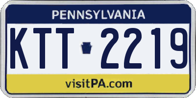 PA license plate KTT2219