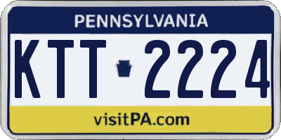 PA license plate KTT2224