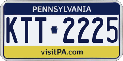 PA license plate KTT2225