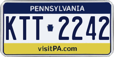 PA license plate KTT2242