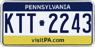 PA license plate KTT2243