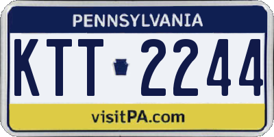 PA license plate KTT2244