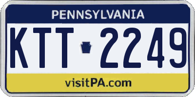 PA license plate KTT2249
