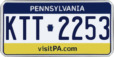PA license plate KTT2253
