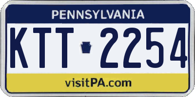 PA license plate KTT2254