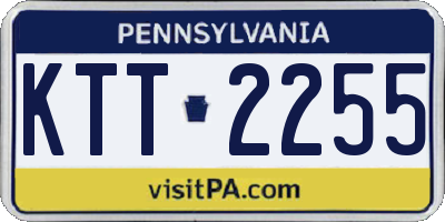 PA license plate KTT2255