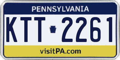PA license plate KTT2261