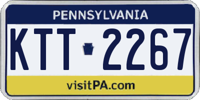 PA license plate KTT2267