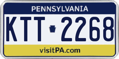 PA license plate KTT2268