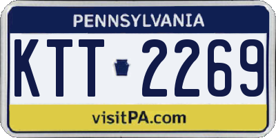 PA license plate KTT2269