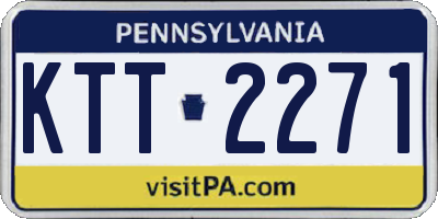 PA license plate KTT2271