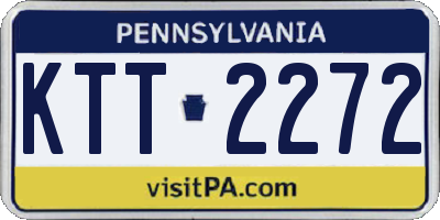 PA license plate KTT2272