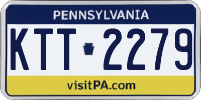 PA license plate KTT2279