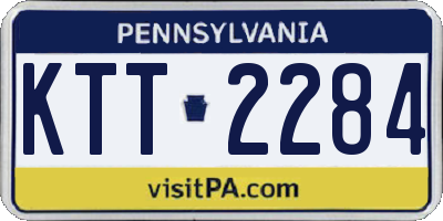 PA license plate KTT2284