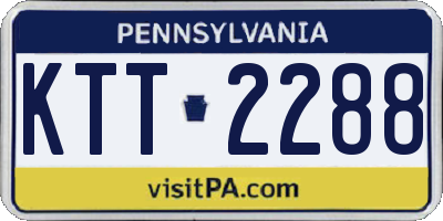 PA license plate KTT2288