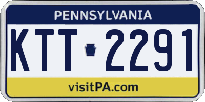 PA license plate KTT2291