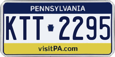 PA license plate KTT2295