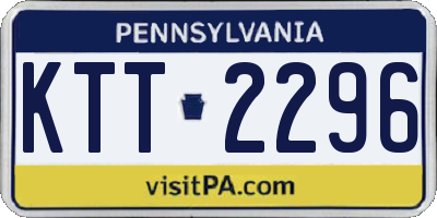 PA license plate KTT2296