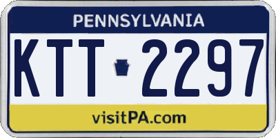 PA license plate KTT2297
